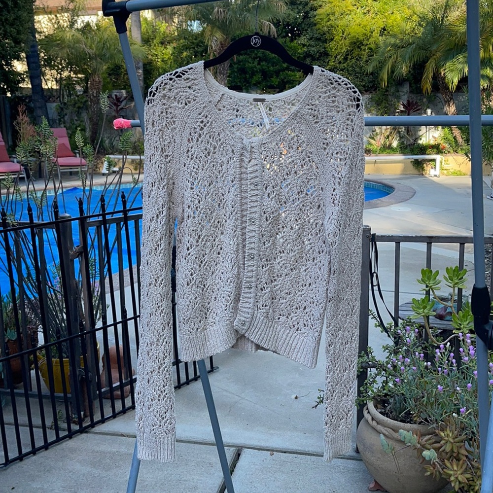Free People Crochet Sweater